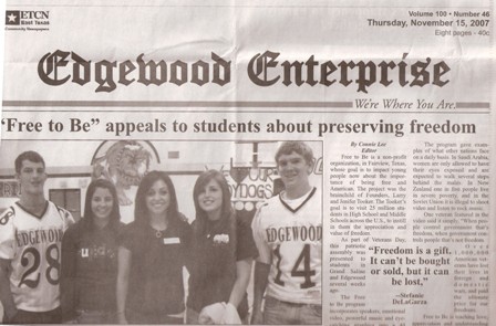 Edgewood Enterprise Article